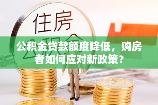延川公积金贷款额度降低，购房者如何应对新政策？