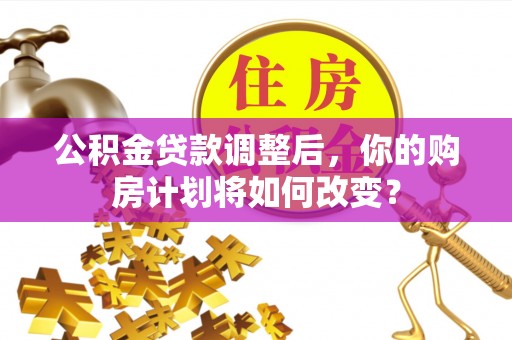 延川公积金贷款调整后，你的购房计划将如何改变？