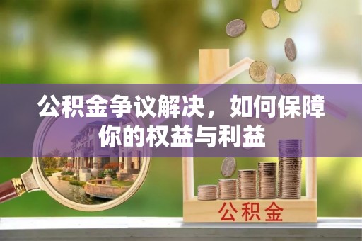 延川公积金争议解决，如何保障你的权益与利益