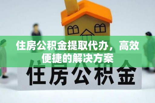 延川住房公积金提取代办，高效便捷的解决方案