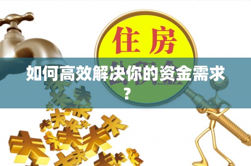 延川如何高效解决你的资金需求？