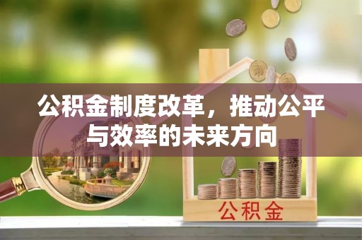 延川公积金制度改革，推动公平与效率的未来方向