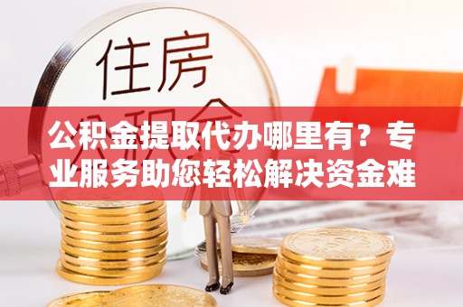 延川公积金提取代办哪里有？专业服务助您轻松解决资金难题