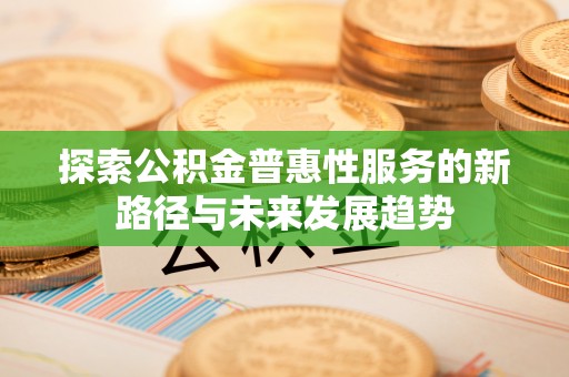 延川探索公积金普惠性服务的新路径与未来发展趋势