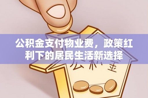 延川公积金支付物业费，政策红利下的居民生活新选择