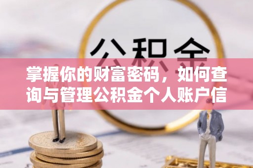 延川掌握你的财富密码，如何查询与管理公积金个人账户信息