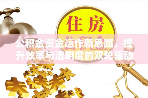 延川公积金资金运作新思路，提升效率与透明度的双轮驱动