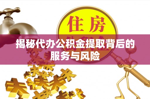 延川揭秘代办公积金提取背后的服务与风险