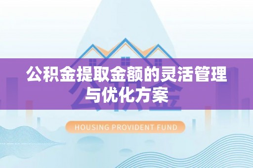 延川公积金提取金额的灵活管理与优化方案