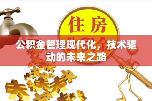 延川公积金管理现代化，技术驱动的未来之路